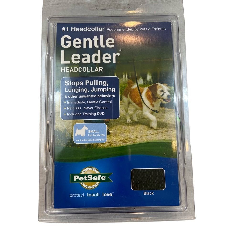 PetSafe Gentle Leader Head Collar Size Small up to 25 pounds w/ Training DVD